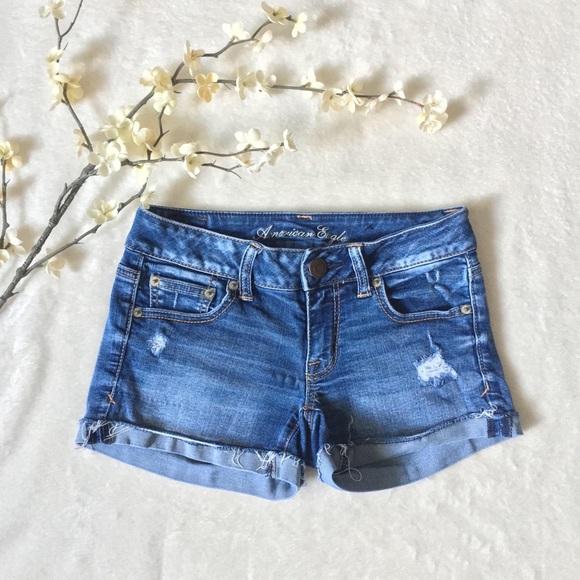 American Eagle jean shorts size 0-2 - Picture 1 of 4